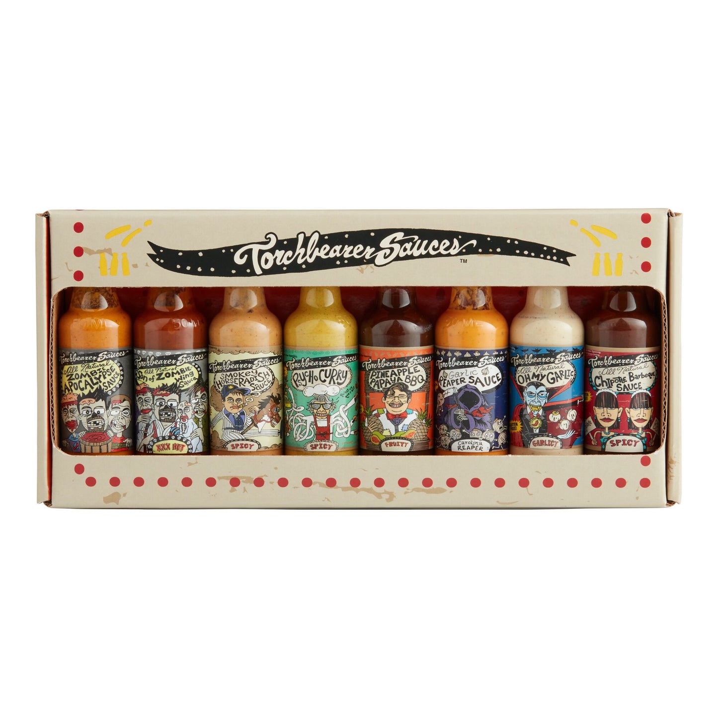 TORCHBEARER HOT SAUCE GIFT PACK MINI BOTTLES