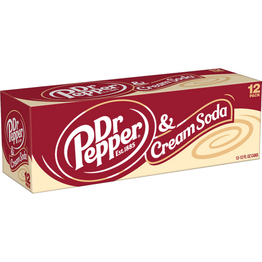 Dr Pepper & Cream Soda - 12pack