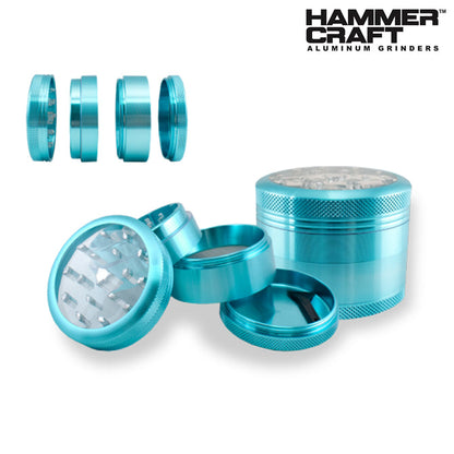 HAMMERCRAFT ALUMINIUM CLEARTOP 4PC GRINDER