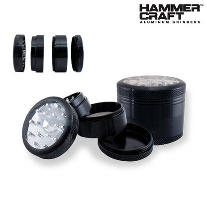 HAMMERCRAFT ALUMINIUM CLEARTOP 4PC GRINDER